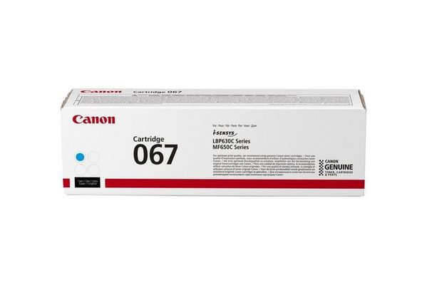 Canon 067 toner cartridge 1 pc(s) Original Cyan - Thumbnail 2