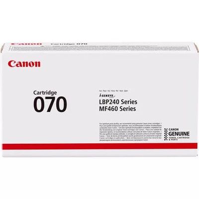 Canon 070. Black toner page yield: 3000 pages Colour toner page yield: 0 pages Printing colours: Black Quantity per pack: 1 pc(s)