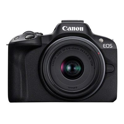 Canon EOS R50. Black + RF-S 18-45mm F4.5-6.3 IS STM Kit