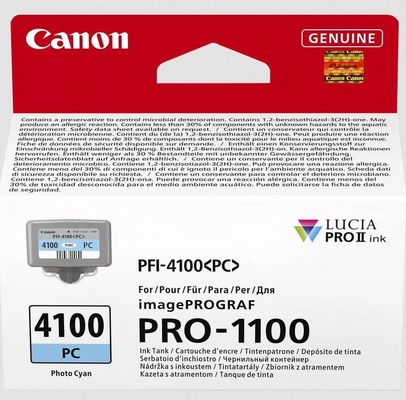 Canon LUCIA PRO II. Cartridge capacity: Standard Yield Supply type: Single pack Colour ink page yield: 555 pages Printing colours: Photo cyan Quantity per pack: 1 pc(s) - Thumbnail 2