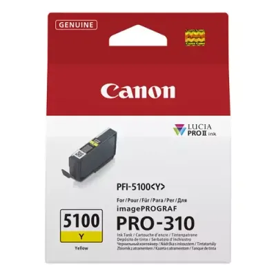 Canon PFI-5100 Y ink cartridge 1 pc(s) Original Yellow - Thumbnail 3
