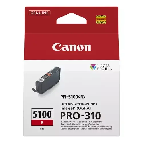 Canon PFI-5100 R ink cartridge 1 pc(s) Original Red - Image 1