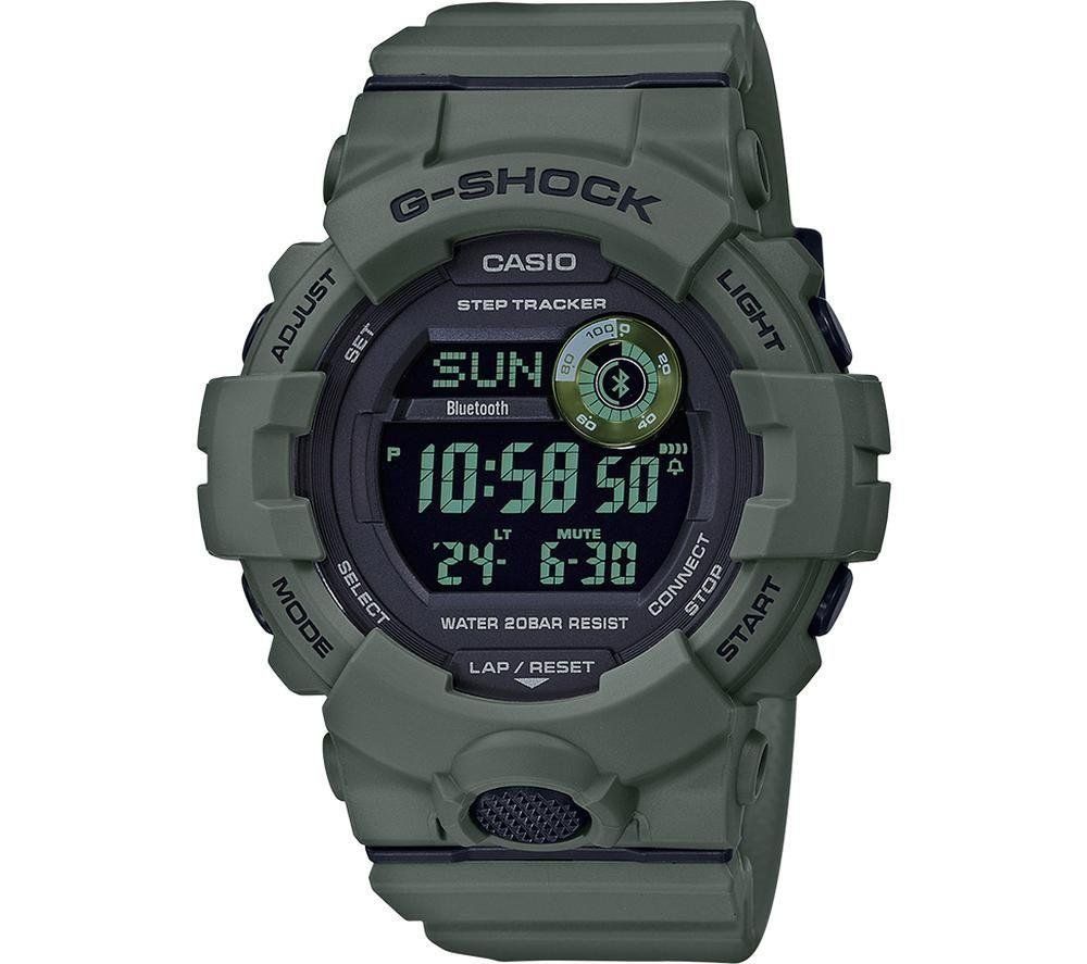 Casio G-Shock Sports Digital Chronograph Green Plastic Strap Watch GBD-800UC-3ER - Image 1
