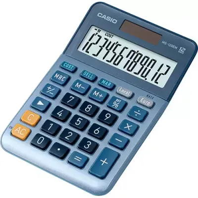 Casio MS-120EM calculator Desktop Display Blue - Thumbnail 2