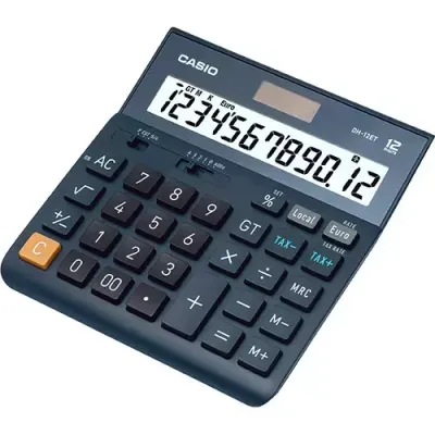 Casio DH-12ET calculator Desktop Basic Black - Thumbnail 2