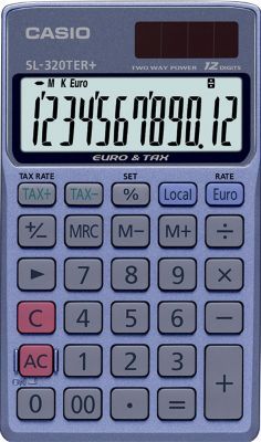 Casio SL-320TER+ calculator Pocket Basic Blue