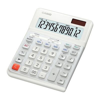 Casio DE-12E-WE calculator Desktop Basic White - Thumbnail 2