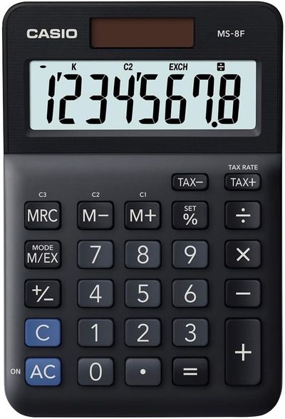 Casio MS-8F calculator Desktop Basic Black