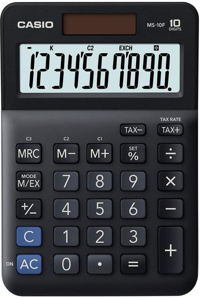 Casio MS-10F calculator Desktop Basic Black