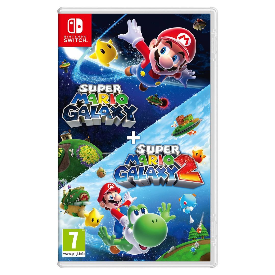 Nintendo Super Mario Galaxy + Super Mario Galaxy 2. Switch Standard Tr - Image 1