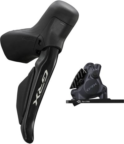 Shimano GRX ST-RX715/BR-RX410 bled hydraulic Di2 STI lever RH front