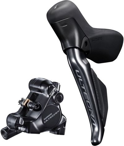 Shimano Ultegra ST-R8170 Di2 STI Hydraulic Disk Brake Lever/BR-R8170 Flat Mount Calliper Black - Thumbnail 2