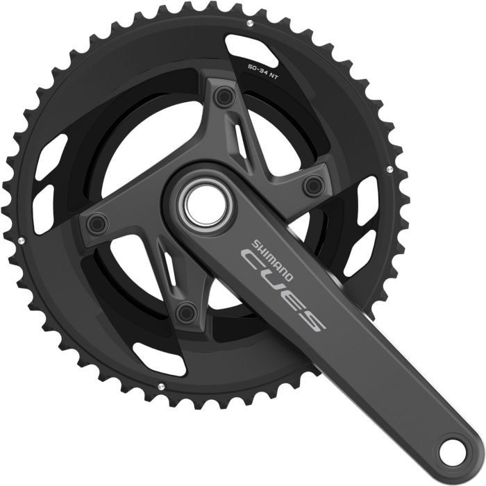 Shimano FC-U6040-2 CUES 2 HollowTech II 9/10/11-Speed Double Chainset - 170mm50/34T - Image 1