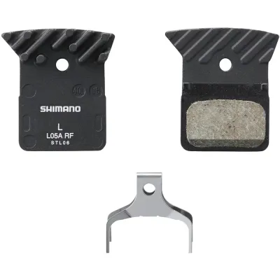 Shimano L05A-RF Resin Disc Brake Pads - With Cooling Fins - Thumbnail 2