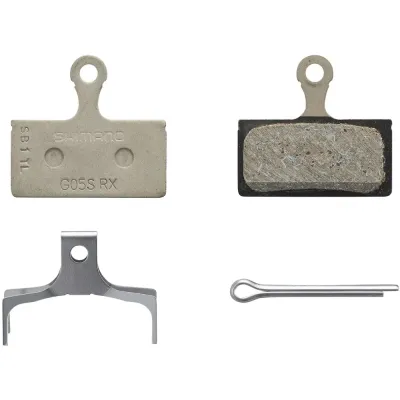 Shimano G05S-RX Disc Pads and Spring Steel Backed Single Pack Resin
