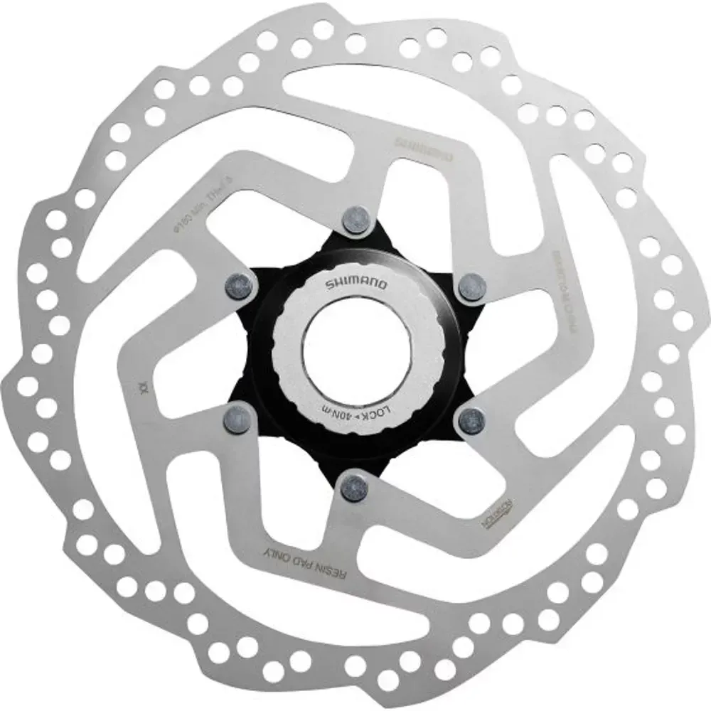 Shimano SM-RT10 Tourney TX Centre Lock Disc Rotor For Resin Pad Only 160mm Silver - Image 1