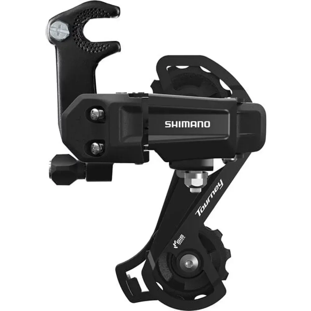 Shimano TY200 Tourney Rear Derailleur 6/7 Speed with Bracket GS Medium Cage Black - Image 1