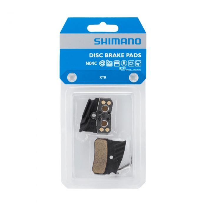 Shimano N04C Sintered Disc Brake Pads - With Cooling Fins - Image 1