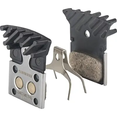 Shimano L04C Sintered Disc Brake Pads - With Cooling Fins - Thumbnail 2