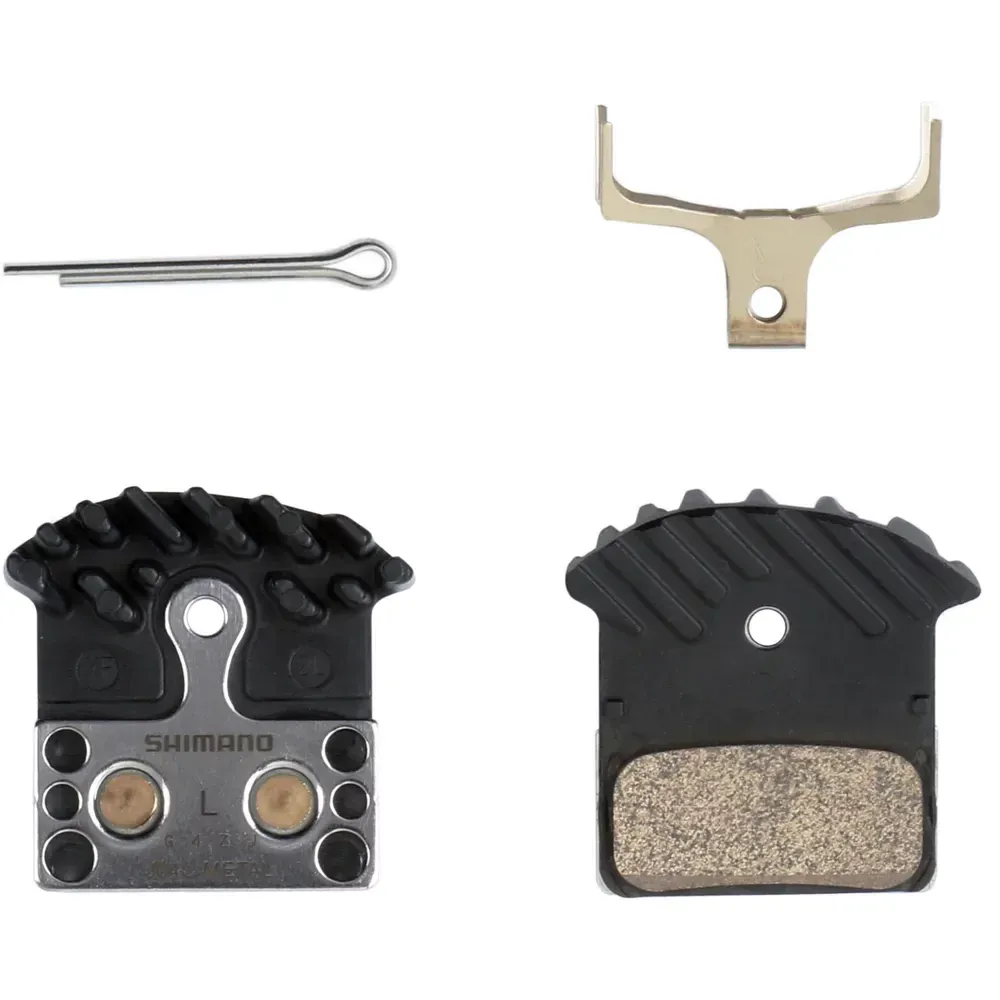 Shimano J04C Metal Brake Pad and Spring with Fin - Image 1