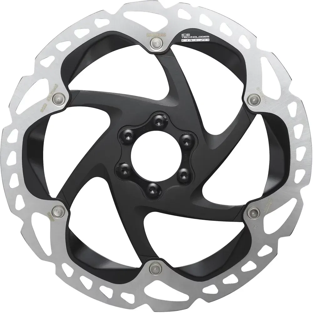 Shimano RT-MT905 XTR Ice Tech Disc Rotor 6Bolt 203mm Silver/Black - Image 1