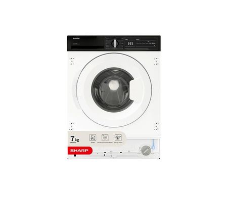 SHARP ES-NIH714BWA-EN Integrated 7 kg 1400 Spin Washing Machine - White, White - Thumbnail 2