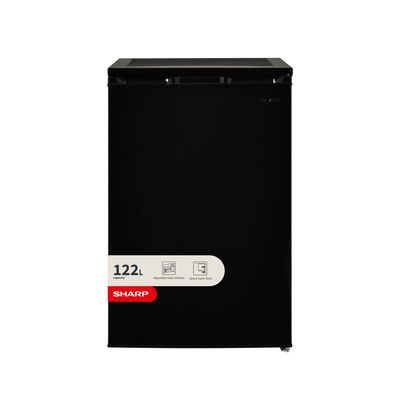 SHARP SJ-UE121M4B-EN Undercounter Fridge - Black, Black