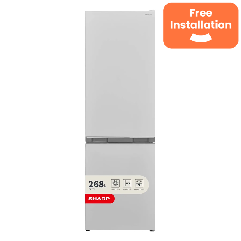 SHARP SJ-BB04DTXWE2-EN 60/40 Fridge Freezer - White, White - Image 1