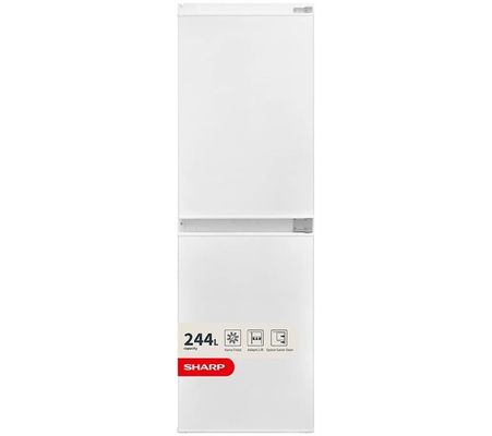 SHARP SJ-BE240M1XS-EN Integrated 50/50 Fridge Freezer - Sliding Hinge, White - Thumbnail 2