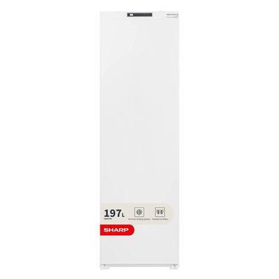 SHARP SJ-SE197E01X-EN Integrated Tall Freezer - Sliding Hinge, White