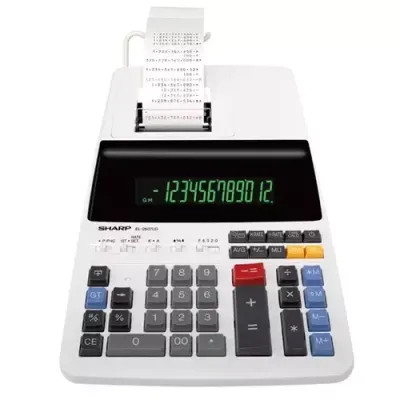 Sharp EL-2607LG calculator Desktop Printing Black White