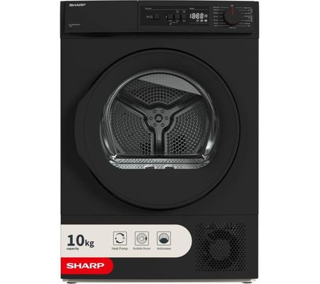 SHARP KD-NHA0S6GM1D-EN 10 kg Heat Pump Tumble Dryer - Matte Black, Black - Thumbnail 2