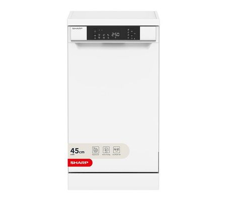 SHARP QW-NS1EF49E0W-EN Slimline Dishwasher - White, White - Thumbnail 2