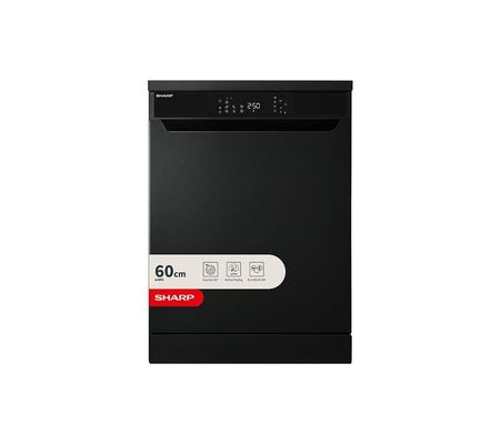 SHARP QW-NA1FF47D3M2-EN Full-size Dishwasher - Matte Black, Black - Thumbnail 2