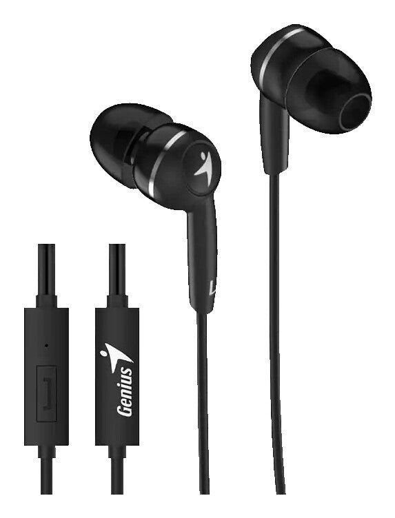 Genius HS-M320 Headset Wired In-ear Calls/Music Black - Image 1