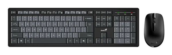 Genius KM-8200 keyboard Mouse included Home/Office USB English Black, Grey