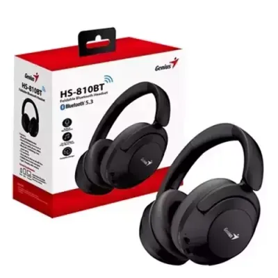 Genius HS-810BT Headset Wired & Wireless Head-band Calls/Music USB Type-C Bluetooth Black - Thumbnail 2