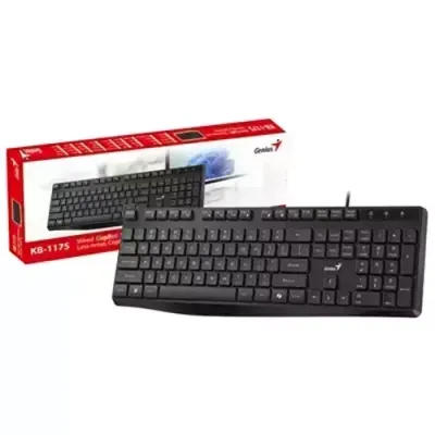 Genius KB-117S keyboard Home/Office USB English Black - Thumbnail 2