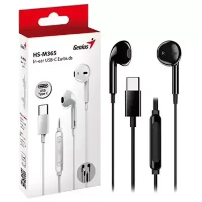 Genius HS-M365B Headset Wired In-ear Calls/Music Black - Thumbnail 2
