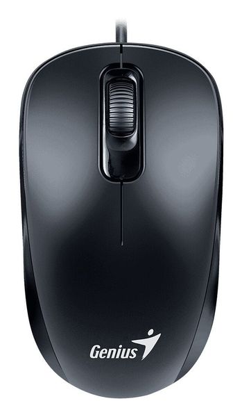 Genius Dx-110 Wired Usb-Type C Plug And Play Mouse 1000 Dpi Optical Tracking 3 Button With Scroll Wheel Ambidextrous Design With 1.5M Cable Black - Thumbnail 2
