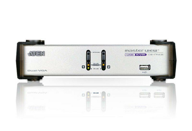 ATEN CS1742 KVM switch Silver - Image 1
