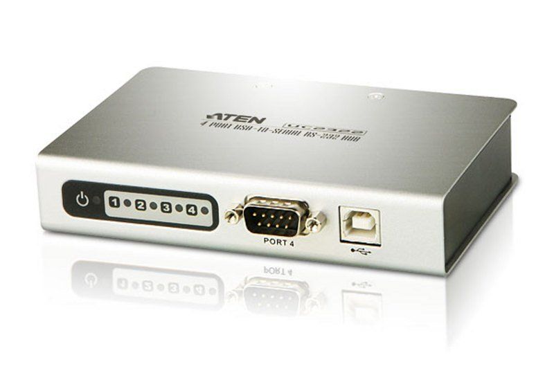 ATEN 4-Port USB-to-Serial RS-232 Hub - Image 1