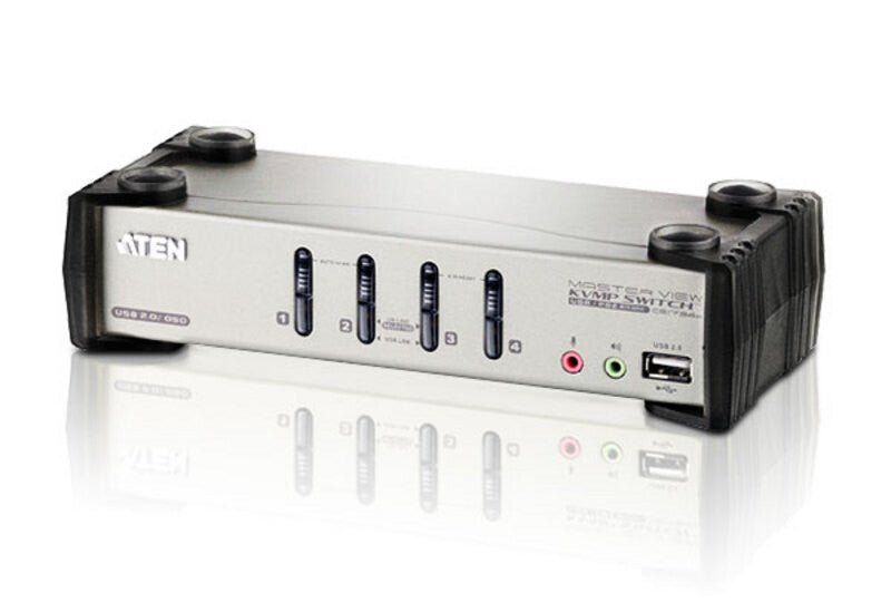 ATEN CS1734B KVM switch Rack mounting Black. Grey - Image 1