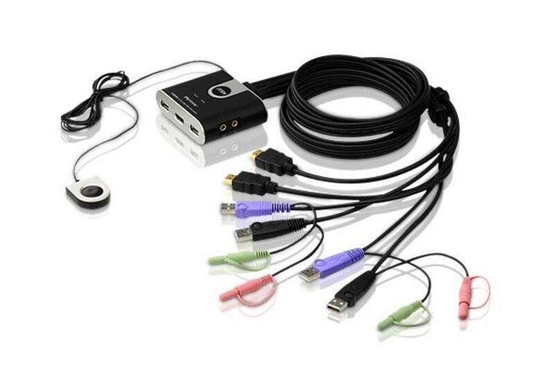 ATEN CS692 KVM switch Black - Image 1