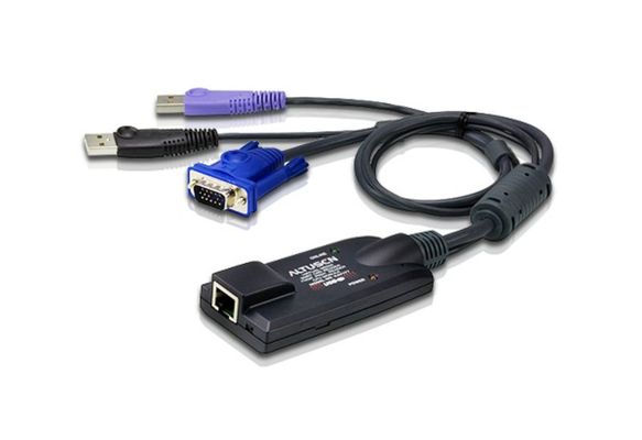 ATEN USB - VGA to Cat5e/6 KVM Adapter Cable (CPU Module) with Smart Card Reader &amp; Virtual Media Support - Thumbnail 2