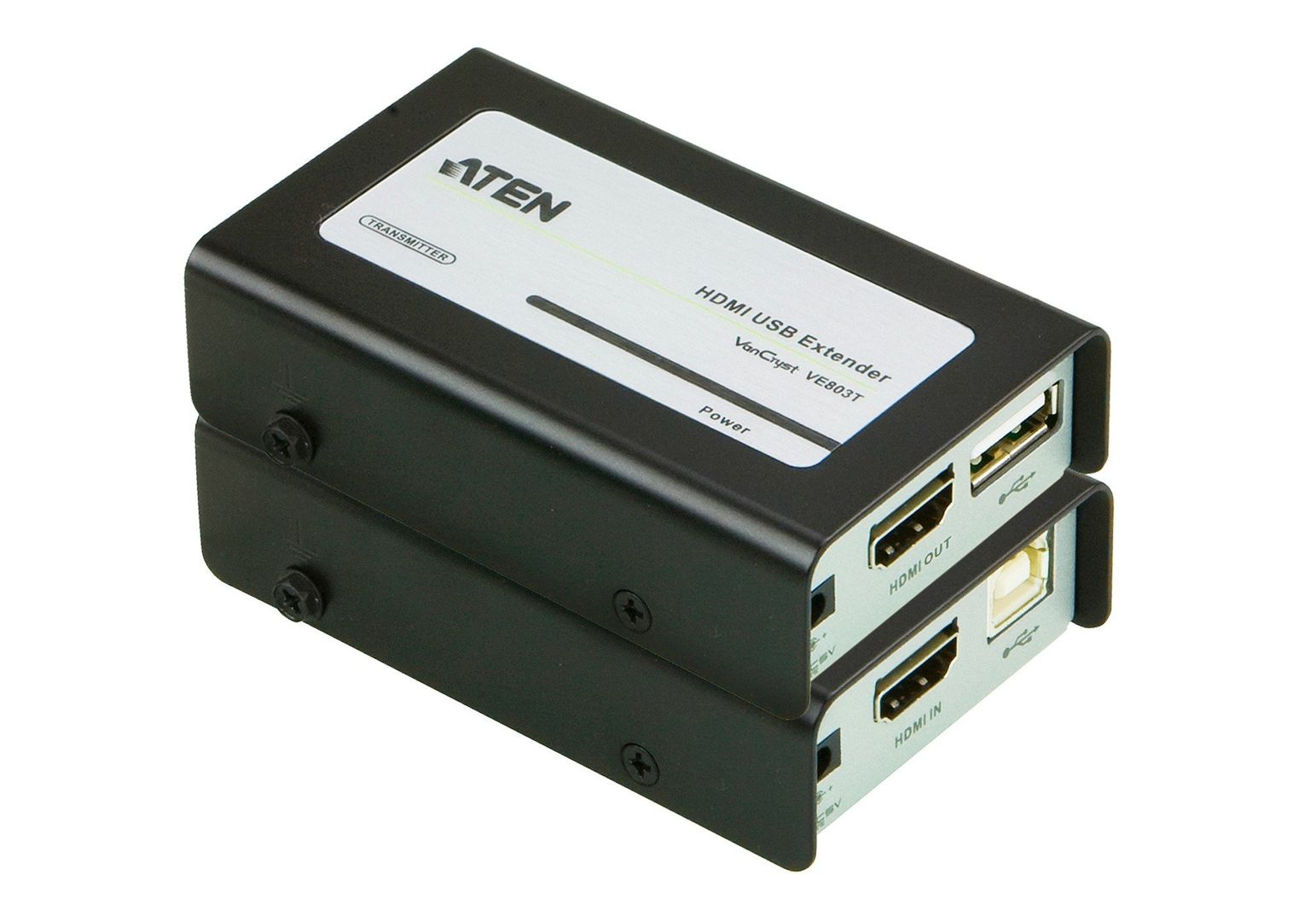 ATEN VE803 AV extender AV transmitter & receiver Black, Grey - Image 1
