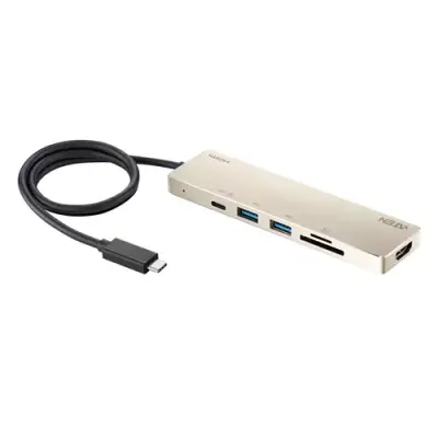 ATEN USB-C Multiport Mini Dock with Power Pass-Through - Thumbnail 3
