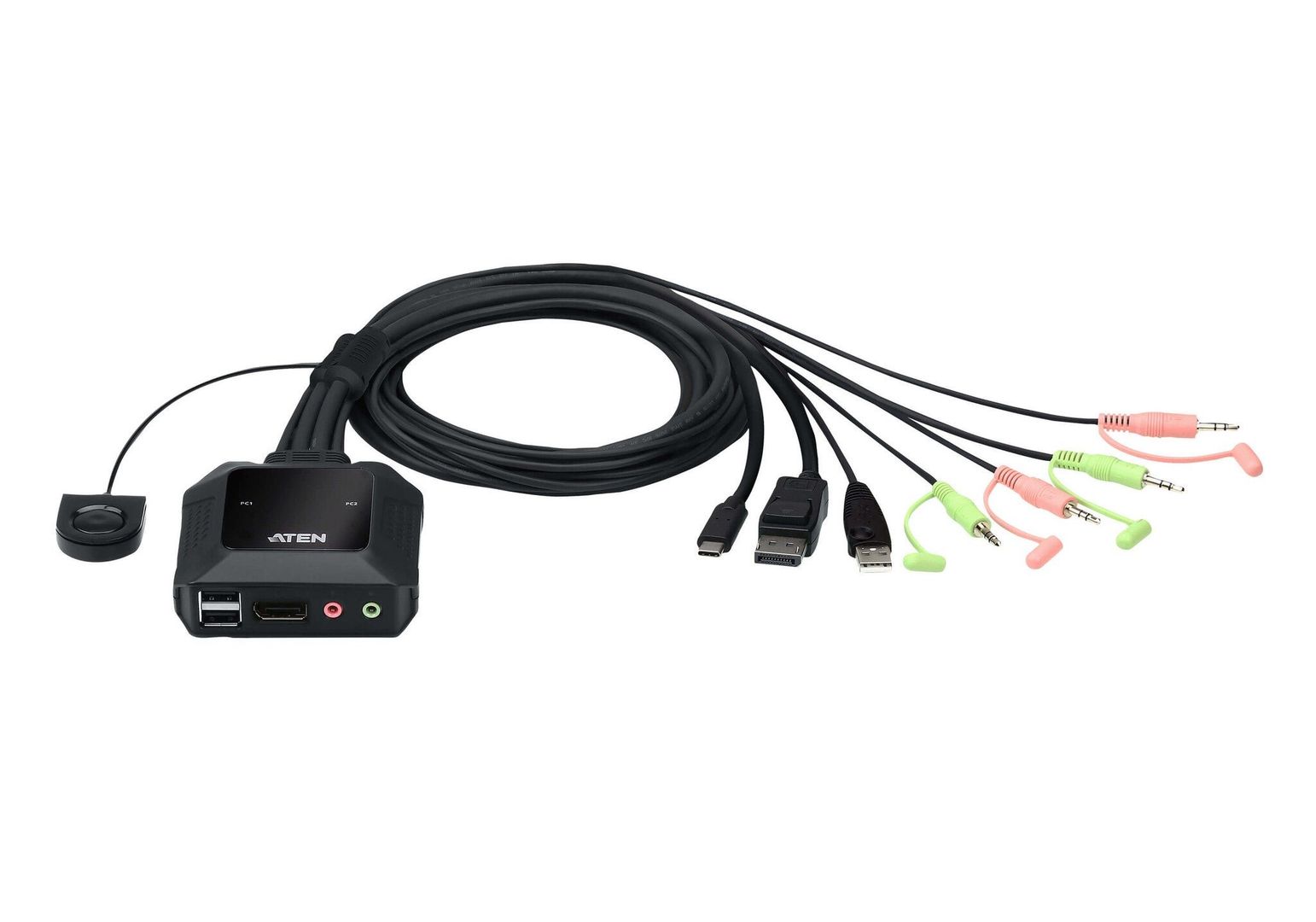 ATEN CS52DP KVM switch Black - Image 1