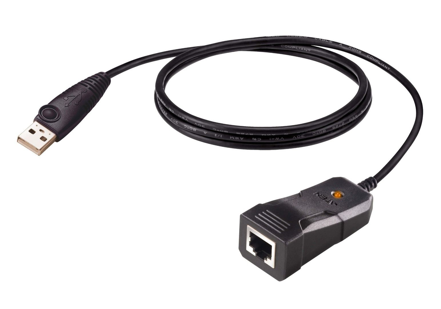 ATEN UC232BF serial cable Black 1.2 m USB Type-A RJ-45 - Image 1