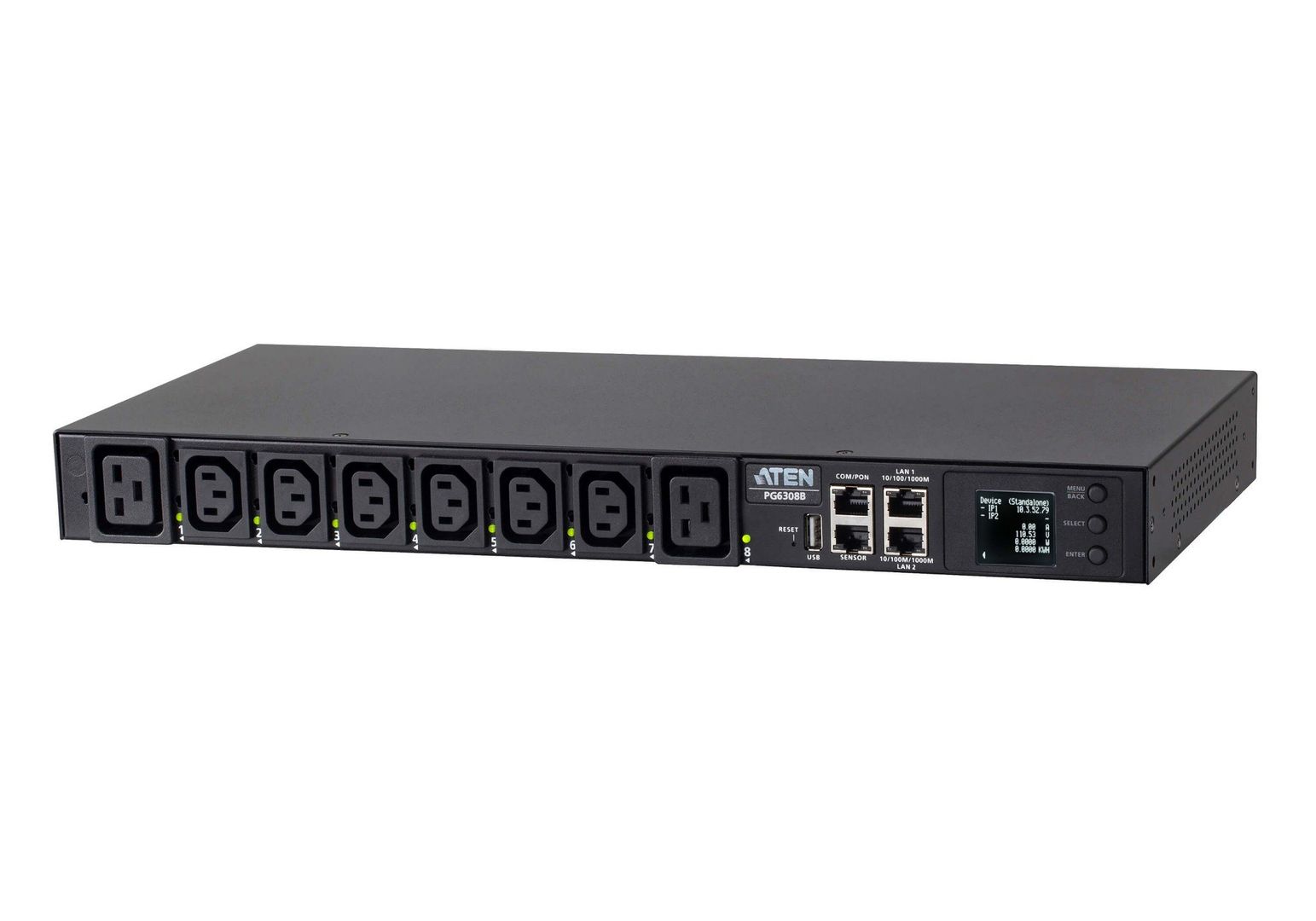 ATEN 32A 8-Outlet 1U Metered & Switched PDU + Free Eco PDU Manager Software - Image 1
